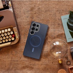 Θήκη Gentleman Mag Cover with Magsafe Samsung Galaxy S25 Ultra 5G S938 Navy Blue