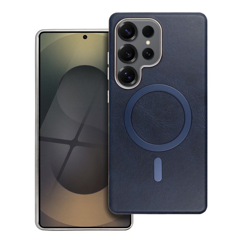 Θήκη Gentleman Mag Cover with Magsafe Samsung Galaxy S25 Ultra 5G S938 Navy Blue