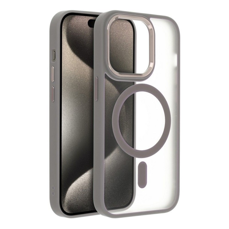 Θήκη Matte Mag Cover with Magsafe For iPhone 17 Pro Max (6.9") Titanium