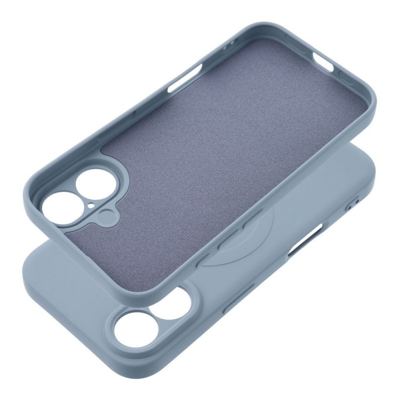 Θήκη Silicone Mag Cover with Magsafe Samsung Galaxy A55 SM-A556 Light Blue