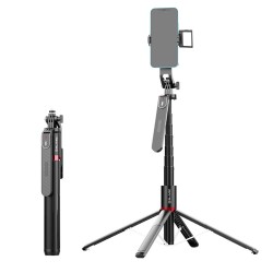 Selfie Stick Blavec Aluminium Fusion P-08 Tripod with Remote Controler & 1 Lamp 2.2m (SSFP08-TR1LB22) Black