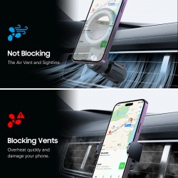 Βάση Αυτοκινήτου Blavec BH-03 Magnetic Ring to Air Vent (BH03-MAVRB) Black