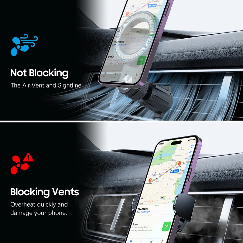 Βάση Αυτοκινήτου Blavec BH-03 Magnetic Ring to Air Vent (BH03-MAVRB) Black