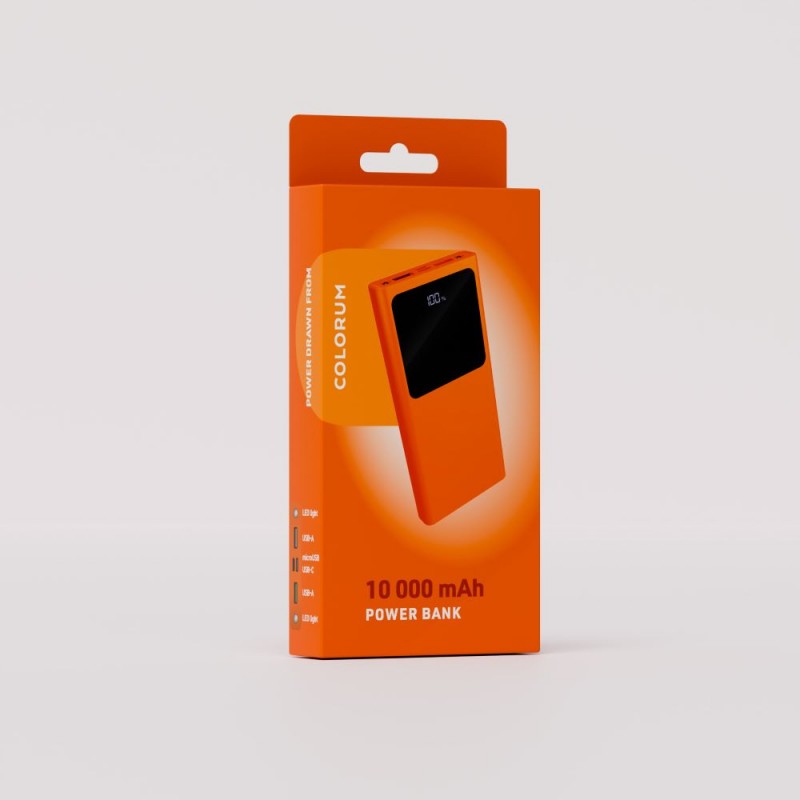 Εξωτερική Μπαταρία Colorum 10000mAh PowerBank 22.5W (CPB10-10) Orange