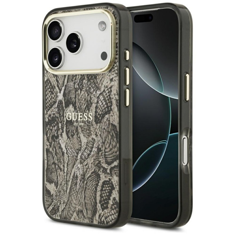 Θήκη Guess Python Pattern MagSafe Cover Apple iPhone 17 Pro Max (6.9") Brown Θήκη Guess Python Pattern MagSafe Cover Apple iPhone 17 Pro Max (6.9") Brown
