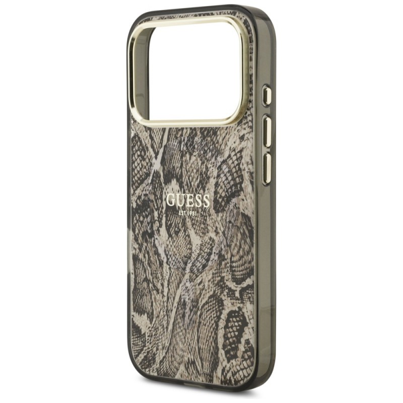 Θήκη Guess Python Pattern MagSafe Cover Apple iPhone 17 Pro Max (6.9") Brown Θήκη Guess Python Pattern MagSafe Cover Apple iPhone 17 Pro Max (6.9") Brown