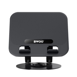 Βάση Γραφείου BWOO Rotable Tablet and Laptop Aluminium Fold Stand Black