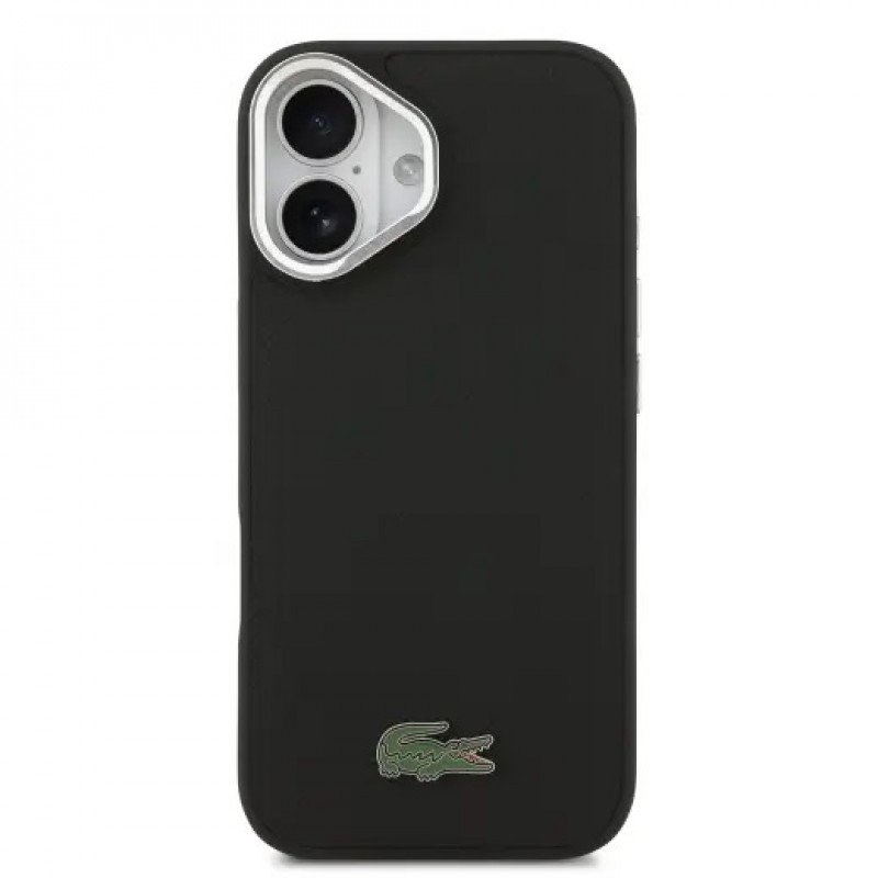 Θήκη Lacoste Iconic Petit Pique Camera Stand MagSafe Case For iPhone 17 (6.3") Black