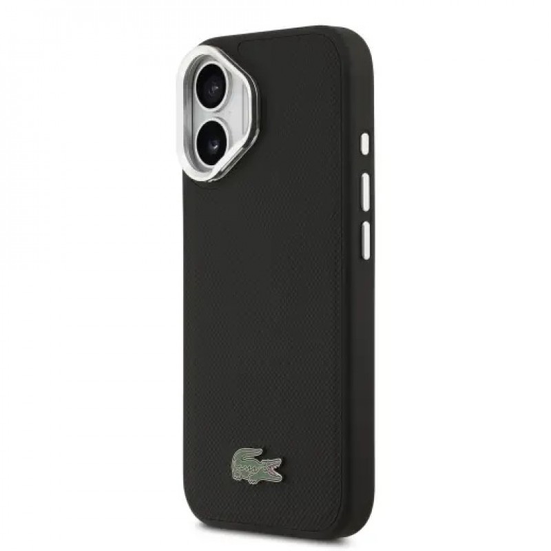 Θήκη Lacoste Iconic Petit Pique Camera Stand MagSafe Case For iPhone 17 (6.3") Black