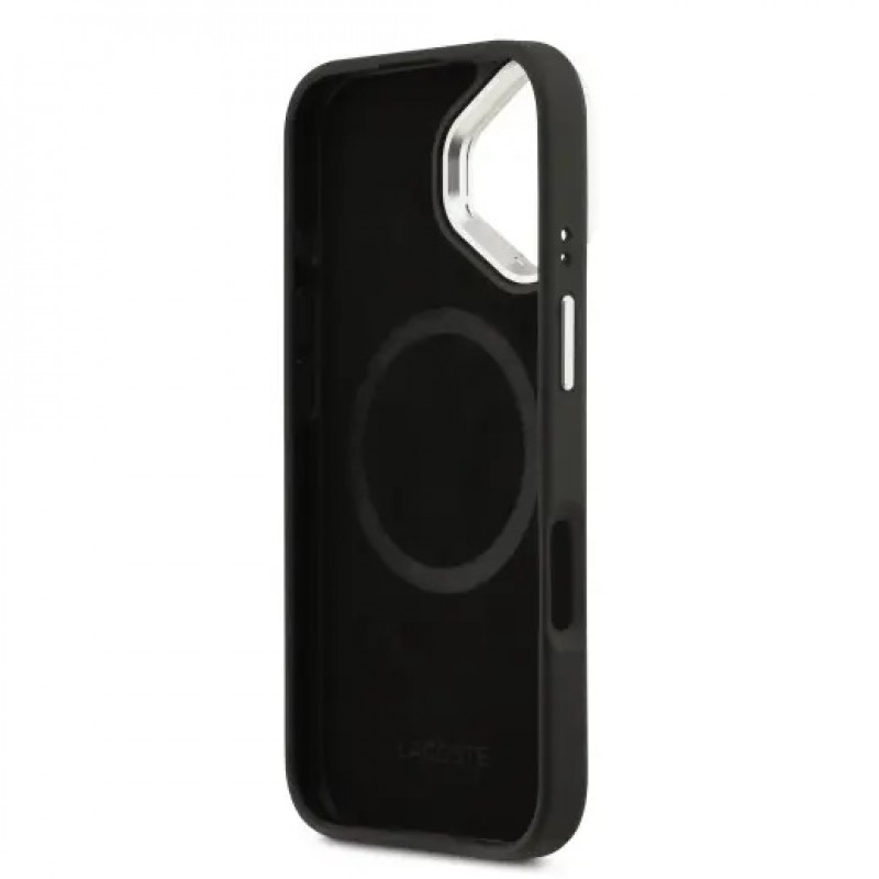 Θήκη Lacoste Iconic Petit Pique Camera Stand MagSafe Case For iPhone 17 (6.3") Black