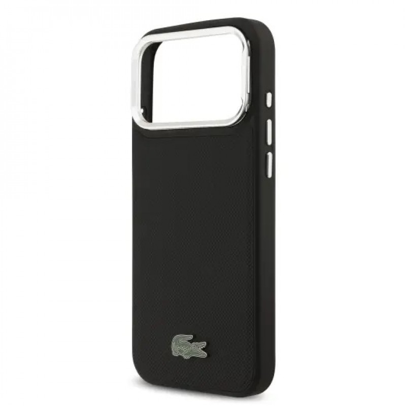 Θήκη Lacoste Iconic Petit Pique Camera Stand MagSafe Case Apple iPhone 17 Pro Max (6.9") Black