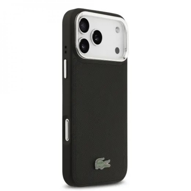 Θήκη Lacoste Iconic Petit Pique Camera Stand MagSafe Case Apple iPhone 17 Pro Max (6.9") Black