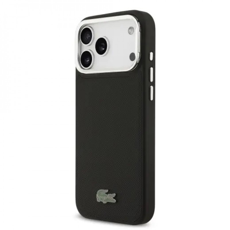 Θήκη Lacoste Iconic Petit Pique Camera Stand MagSafe Case Apple iPhone 17 Pro Max (6.9") Black