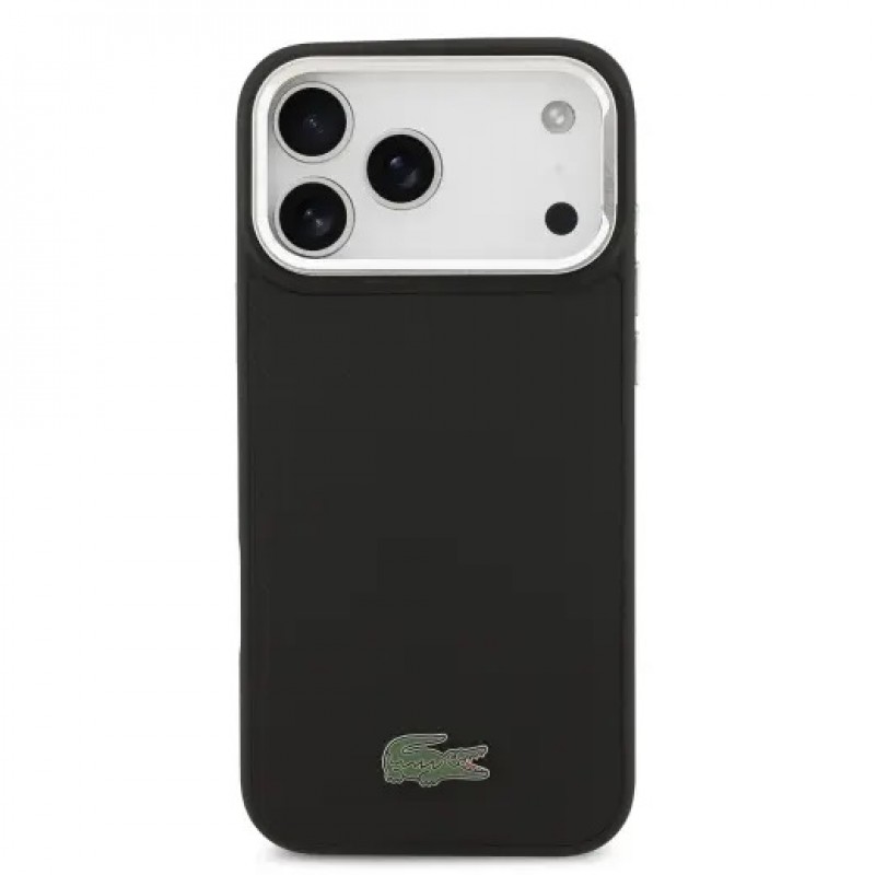 Θήκη Lacoste Iconic Petit Pique Camera Stand MagSafe Case Apple iPhone 17 Pro Max (6.9") Black