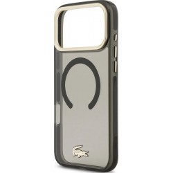 Θήκη Lacoste PC/TPU Frosted Finish Gold Logo MagSafe Case Apple iPhone 17 Pro Max (6.9") Black