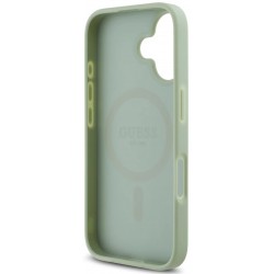 Θήκη Guess PU Grained Classic Logo MagSafe Case Apple iPhone 16 (6.1") Green