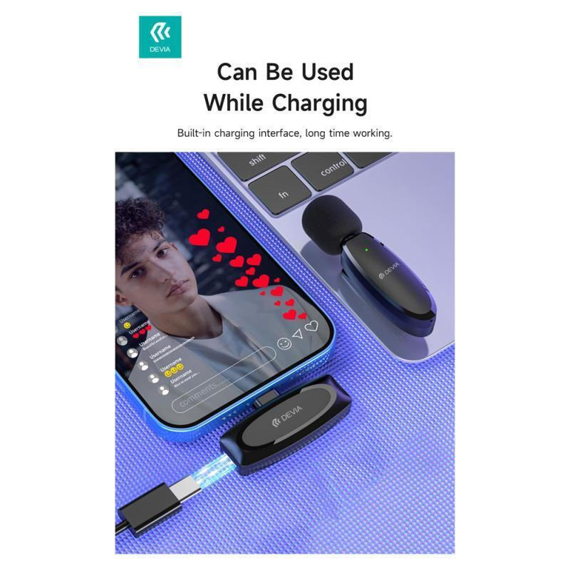 Ασύρματο Μικρόφωνο Devia AP004 USB-C Kintone Black