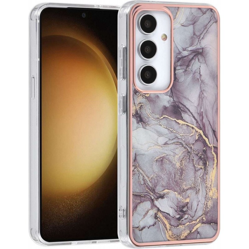 Θήκη UNIQ Gold Line Back Cover Samsung Galaxy S24 5G S921 Marble Grey