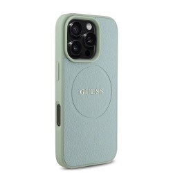 Θήκη Guess PU Grained Classic Logo MagSafe Case Apple iPhone 16 Pro Max (6.9") Green