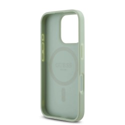 Θήκη Guess PU Grained Classic Logo MagSafe Case Apple iPhone 16 Pro Max (6.9") Green