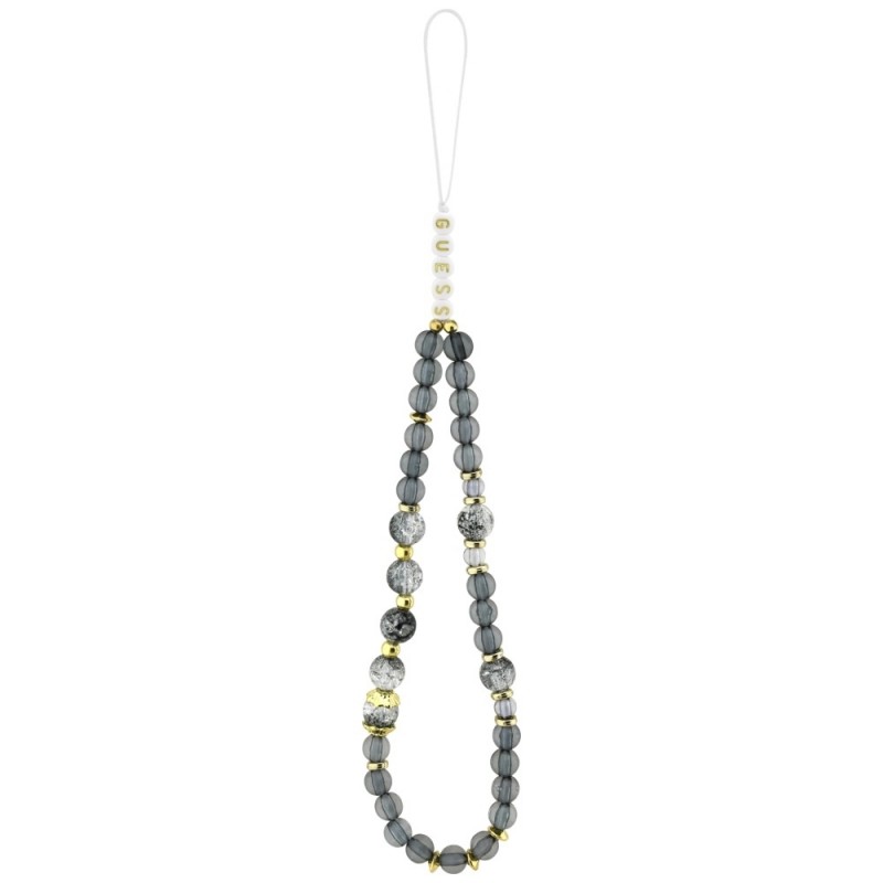 Θήκη Guess IML Flowers Strap MagSafe Cover Apple iPhone 17 Pro Max (6.9") Black