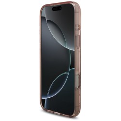 Θήκη Guess IML Flowers Strap MagSafe Cover Apple iPhone 17 Pro Max (6.9") Pink