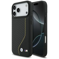Θήκη BMW M Carbon Line & Logo MagSafe Cover Apple iPhone 17 Pro Max (6.9") Black/Yellow