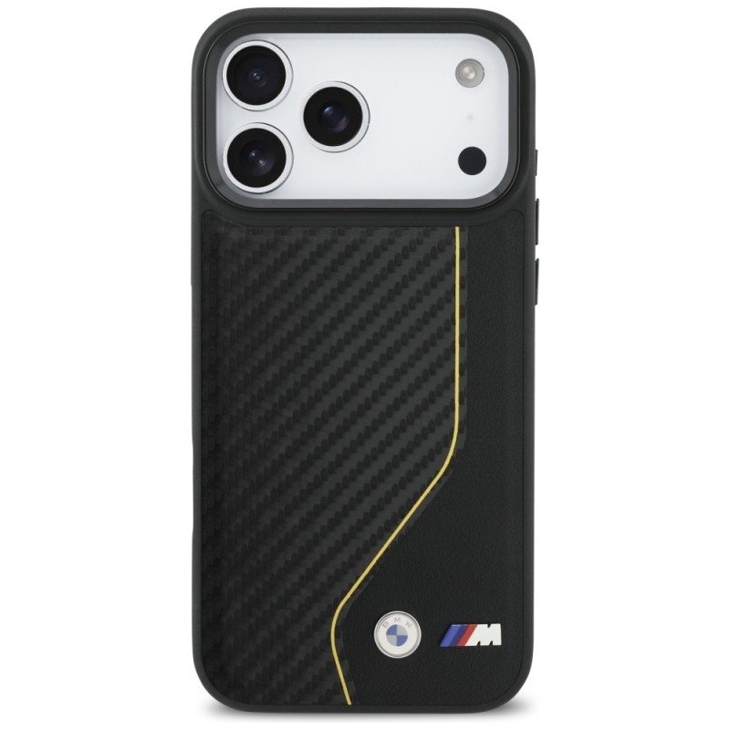 Θήκη BMW M Carbon Line & Logo MagSafe Cover Apple iPhone 17 Pro Max (6.9") Black/Yellow