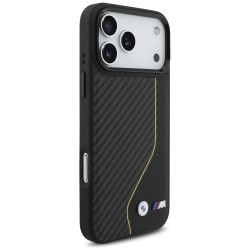 Θήκη BMW M Carbon Line & Logo MagSafe Cover Apple iPhone 17 Pro Max (6.9") Black/Yellow