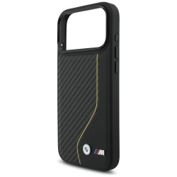 Θήκη BMW M Carbon Line & Logo MagSafe Cover Apple iPhone 17 Pro Max (6.9") Black/Yellow