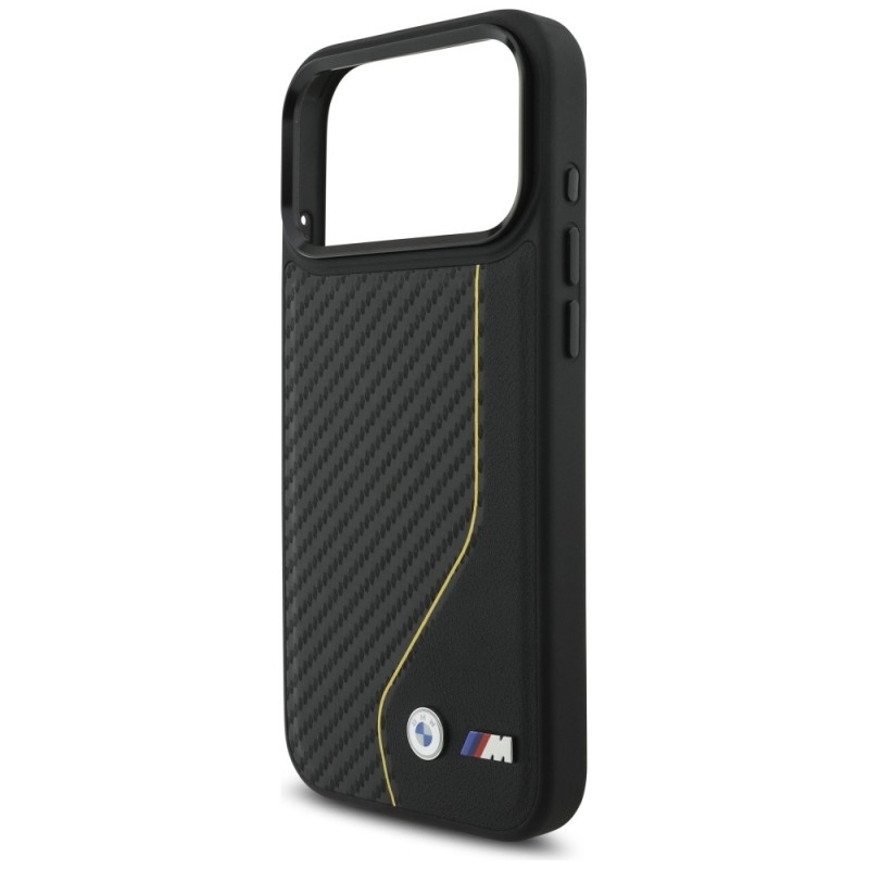 Θήκη BMW M Carbon Line & Logo MagSafe Cover Apple iPhone 17 Pro Max (6.9") Black/Yellow