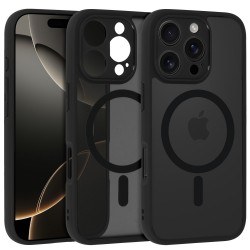 Θήκη Full Matte Mag Cover Apple iPhone 16 Pro Max (6.7") Black