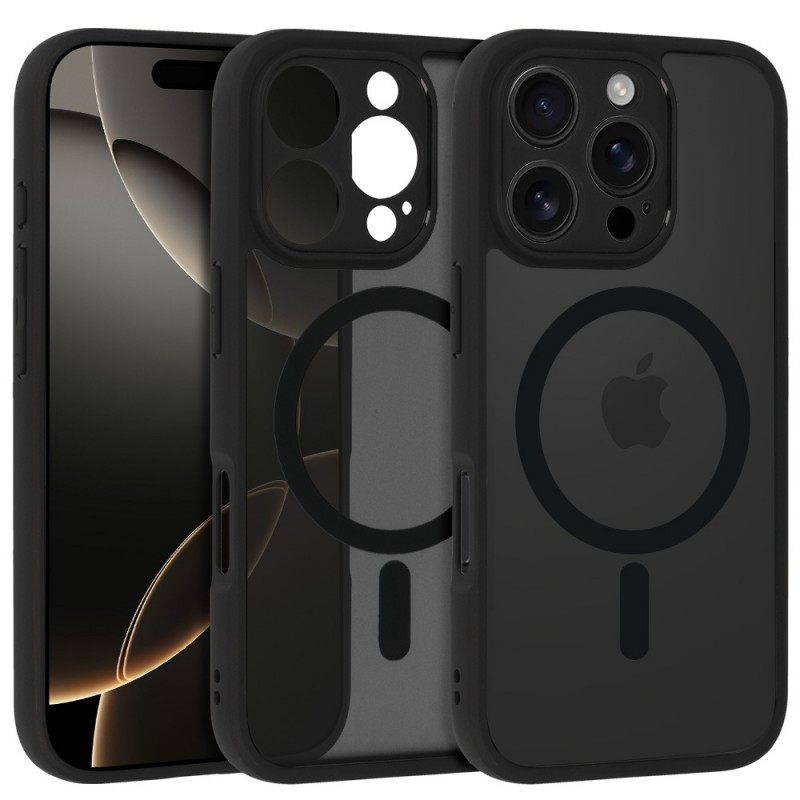 Θήκη Full Matte Mag Cover Apple iPhone 16 Pro Max (6.7") Black