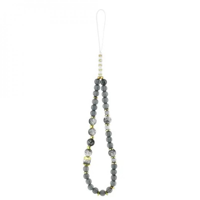 Θήκη Guess IML Flowers Strap MagSafe Cover iPhone Air (6.9") Black