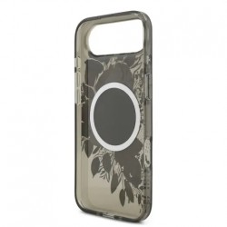 Θήκη Guess IML Flowers Strap MagSafe Cover iPhone Air (6.9") Black