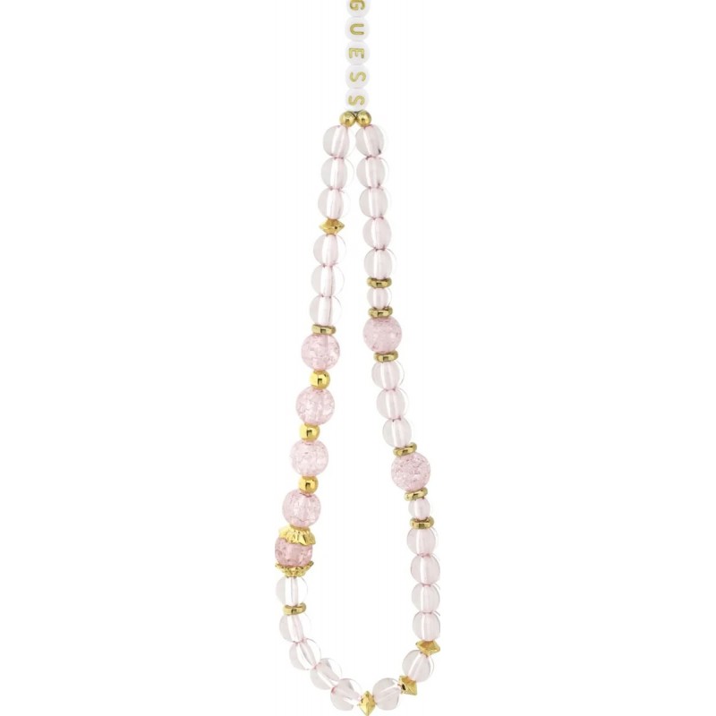 Θήκη Guess IML Flowers Strap MagSafe Cover iPhone Air (6.9") Pink