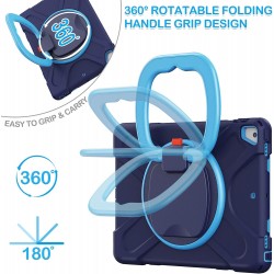 Θήκη Shockproof Protective Rotating Bracket Cover with Pencil Holder Apple iPad Mini 6 (2021) 8.3" Navy Blue