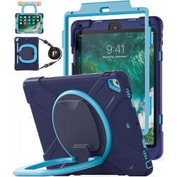 Θήκη Shockproof Protective Rotating Bracket Cover with Pencil Holder Apple iPad Mini 6 (2021) 8.3" Navy Blue