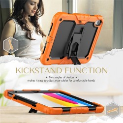 Θήκη Kickstand Shockproof Tablet Cover Apple iPad Mini 6 (2021) 8.3" Black/Orange