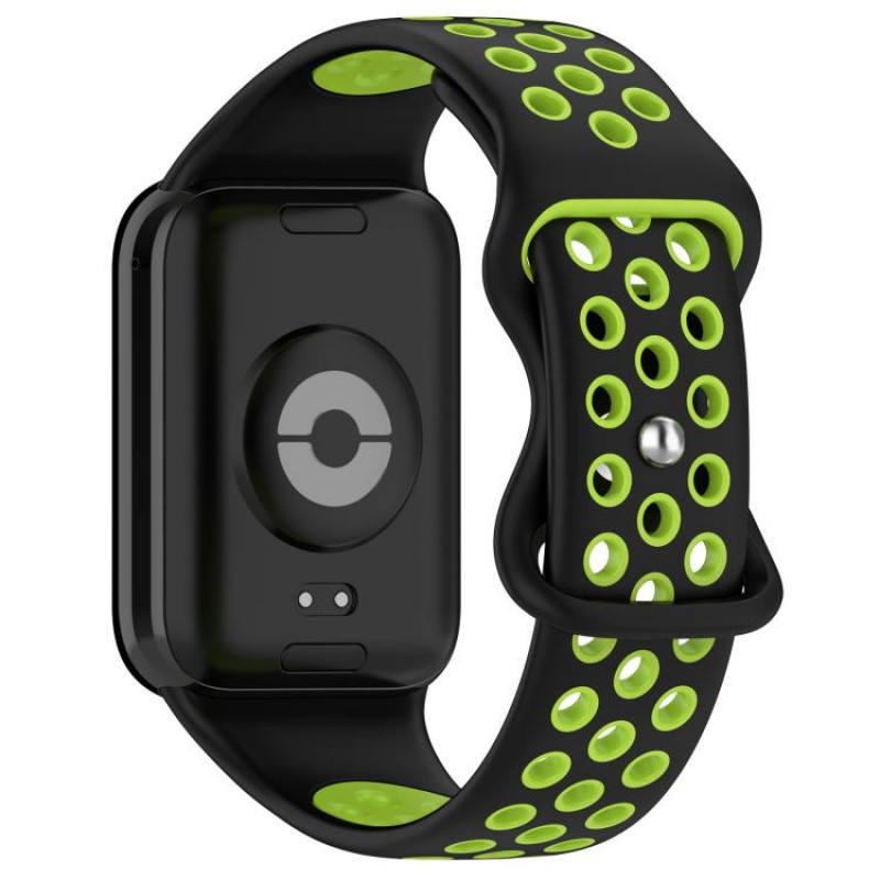 Ανταλλακτικό λουράκι Dual Color with Silicone Buckle Xiaomi Redmi Watch 4 / Smart Band 8 Pro / Smart Band 9 Pro /  Redmi Watch 5 Black/Green
