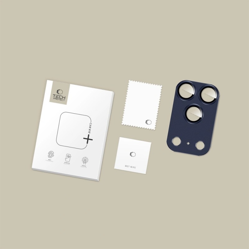 Προστατευτικό Φακών Κάμερας Tech-Protect Camfull Fit+ iPhone 17 Pro Max Deep Blue