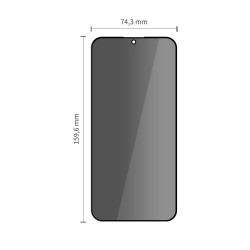 Γυαλί Προστασίας Tech-Protect Glass Spy+ 2-Pack Xiaomi 15T/15T Pro Privacy