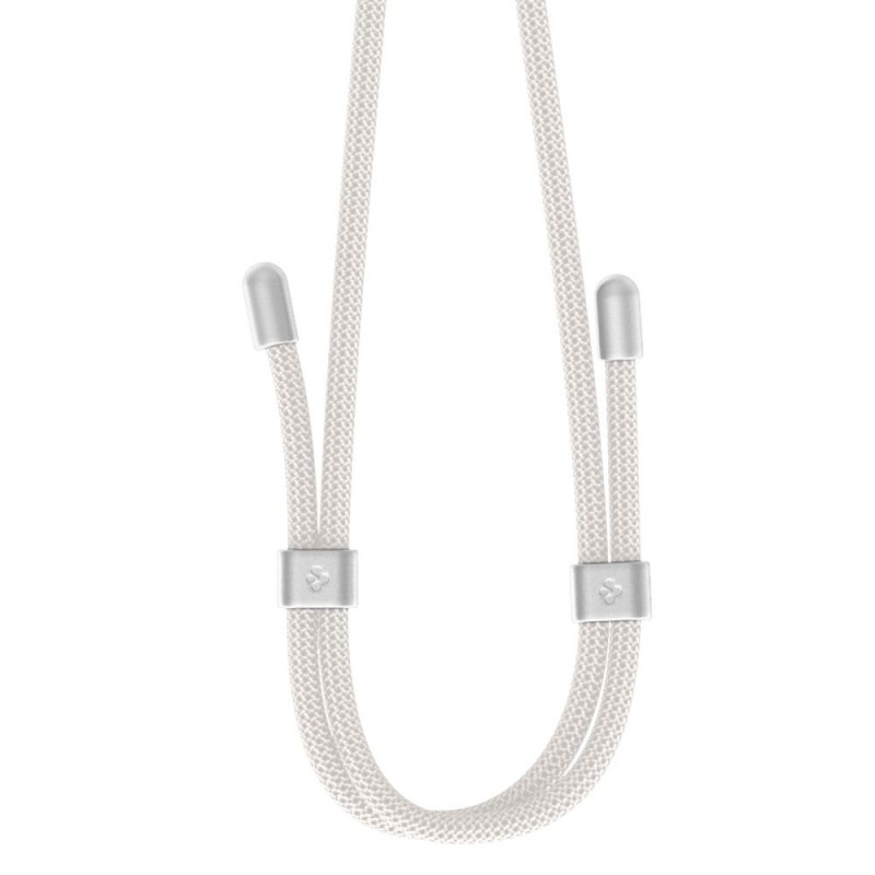  Λουράκι Λαιμού στήριξης Θήκης Neck Strap Spigen Rope Crossbody Strap & Wrist Pearl White (AFA08365)