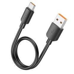 Καλώδιο Data Hoco X96 Hyper Charging Data Cable 100W USB-A to Type-C 0.25m Black
