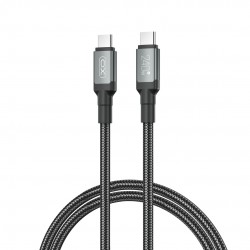 Καλώδιο Charging XO NB-Q264A Metal Braided Cable Type-C to Type C 240w 1m Black