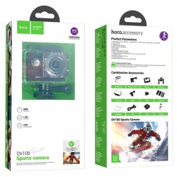 Action Camera Hoco DV100 Sport Waterproof with Screen 2" 1080P/30fps Black