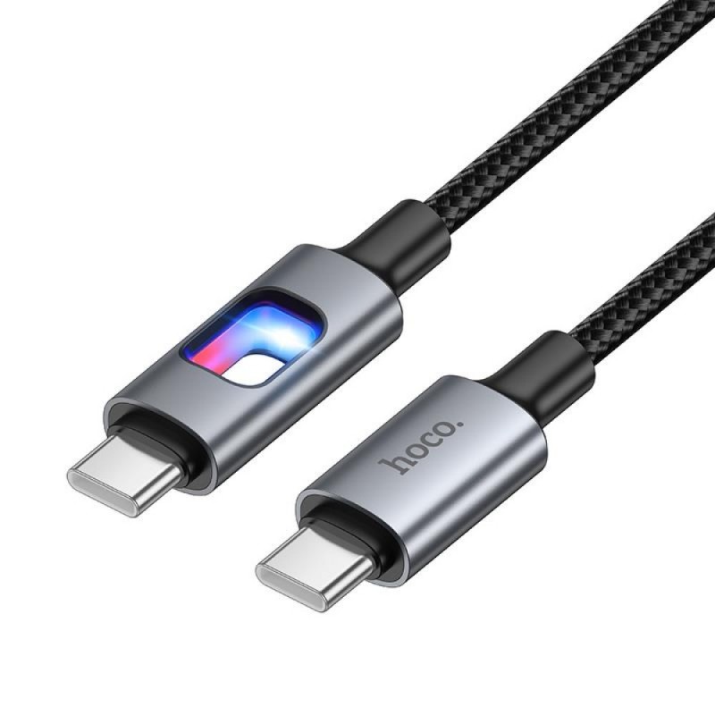 Καλώδιο Data Hoco U144 Charging Data Cable 60W Type-C to Type-C 1.2m Black