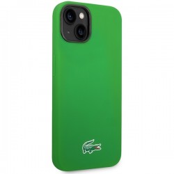 Θήκη Lacoste Liquid Silicone Microfiber Croc Logo MagSafe Case for iPhone 13/14/15 (6.1") Green