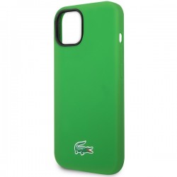 Θήκη Lacoste Liquid Silicone Microfiber Croc Logo MagSafe Case for iPhone 13/14/15 (6.1") Green