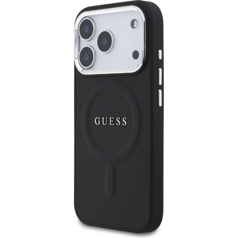 Θήκη Guess PU Saffiano MagSafe Cover Apple iPhone 17 Pro (6.3") Black